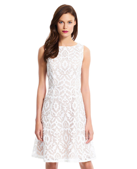 Lace Side Pleated